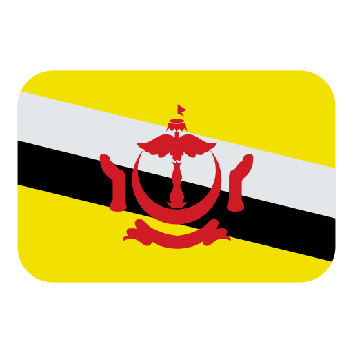 Flagge: Brunei Darussalam as rendered by Toss Face