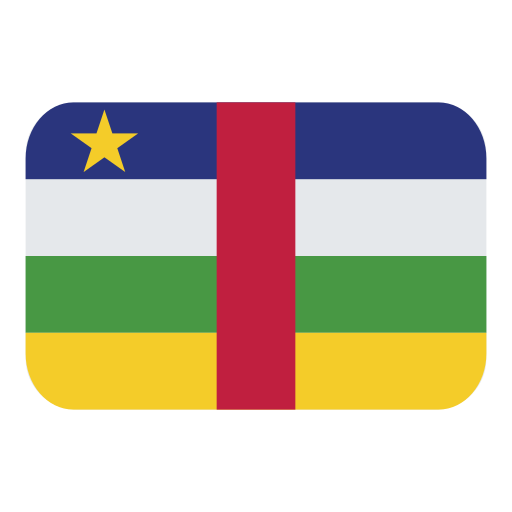 flag: Central African Republic as rendered by Toss Face