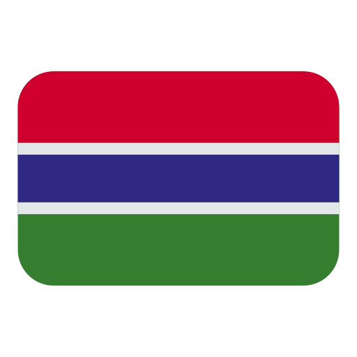 flag: Gambia as rendered by Toss Face