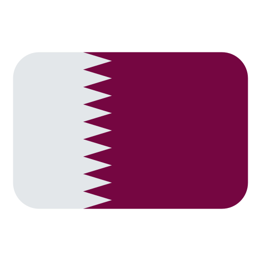 flag: Qatar as rendered by Toss Face