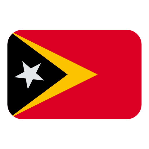 flag: Timor-Leste as rendered by Toss Face