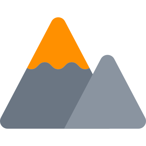 火山 as rendered by Toss Face
