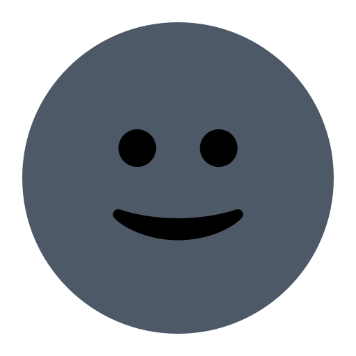new moon face as rendered by Toss Face