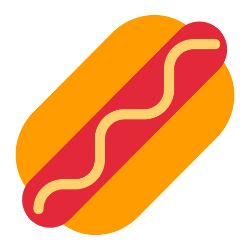 hot dog as rendered by Toss Face