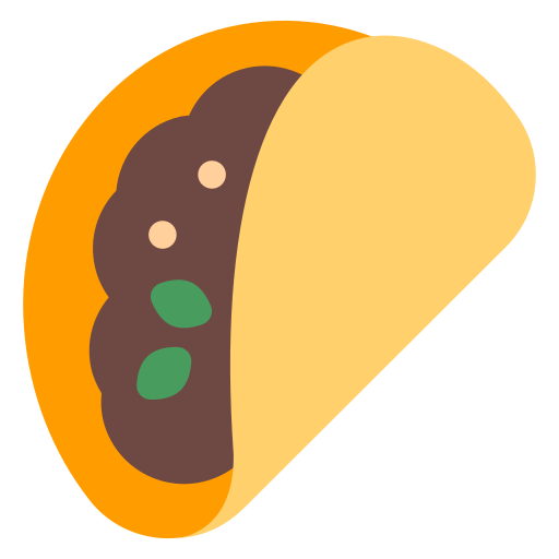 taco as rendered by Toss Face