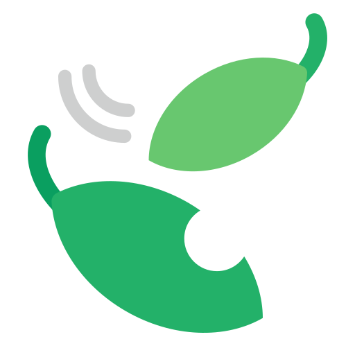 leaf fluttering in wind as rendered by Toss Face