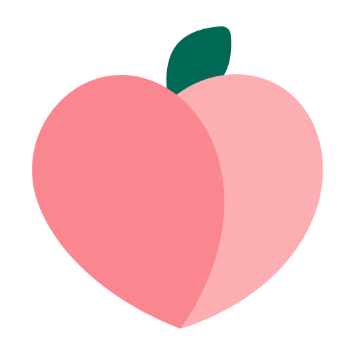 peach as rendered by Toss Face