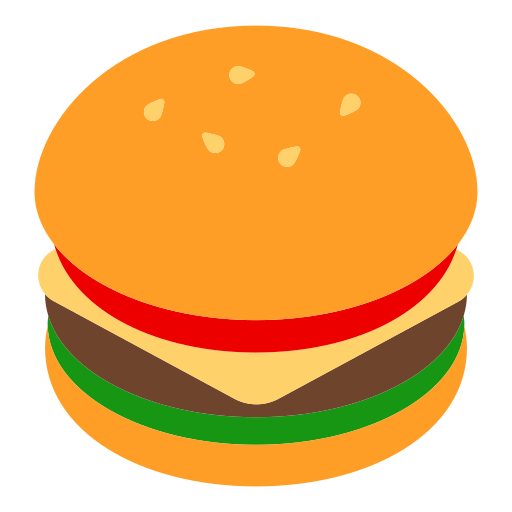 hambúrguer as rendered by Toss Face