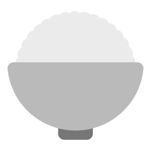 cooked rice as rendered by Toss Face