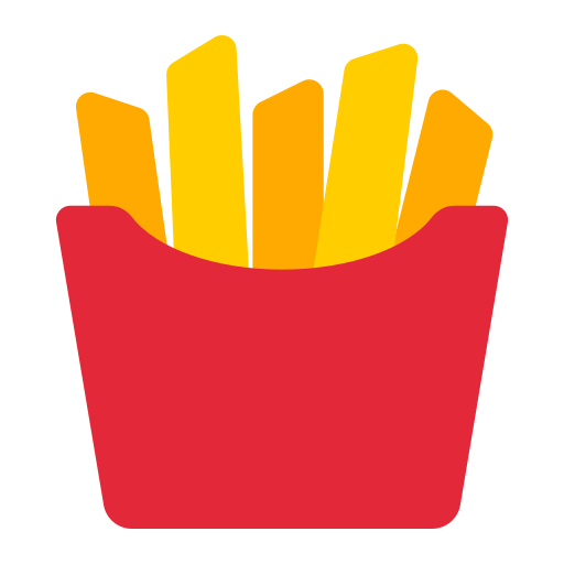 french fries as rendered by Toss Face