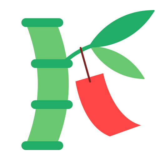 Tanabata-Baum as rendered by Toss Face