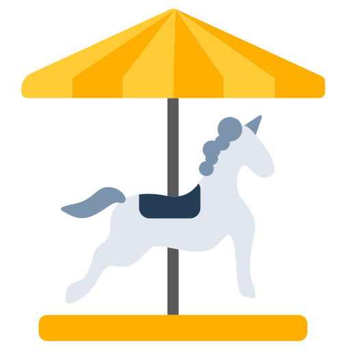carousel horse as rendered by Toss Face