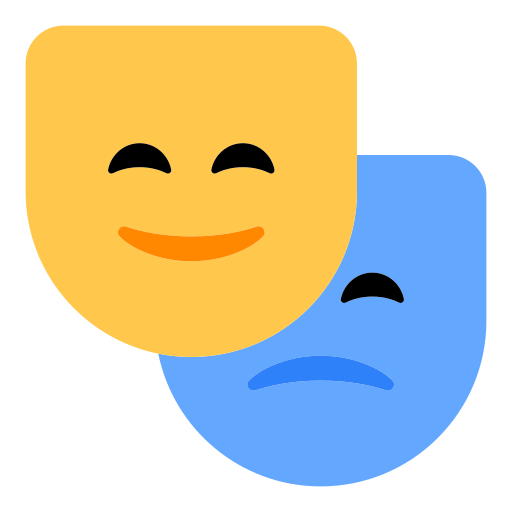performing arts as rendered by Toss Face