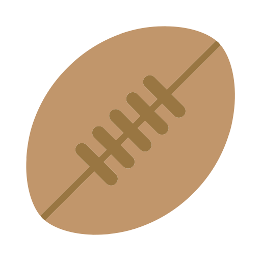 rugby football as rendered by Toss Face
