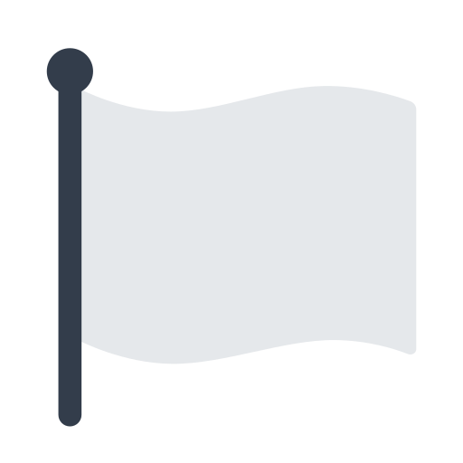 weiße Flagge as rendered by Toss Face