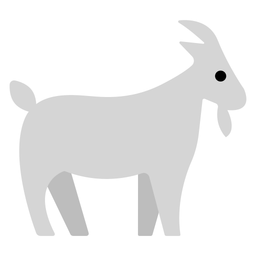 goat as rendered by Toss Face