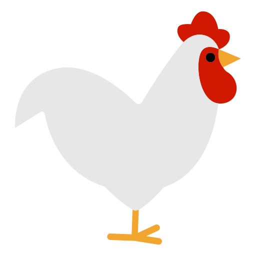 rooster as rendered by Toss Face