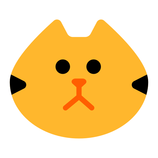 وجه قطة as rendered by Toss Face