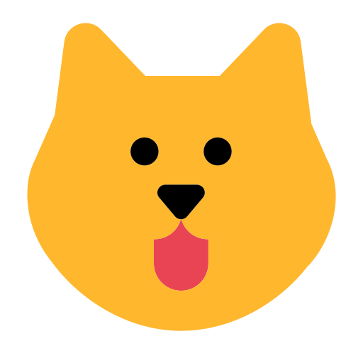muso di cane as rendered by Toss Face