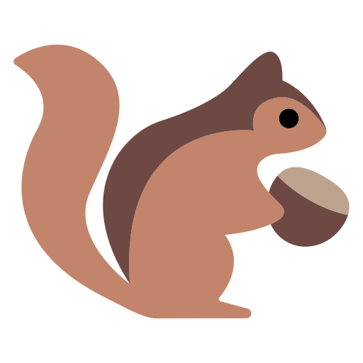 Streifenhörnchen as rendered by Toss Face