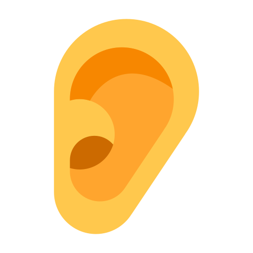 ear as rendered by Toss Face