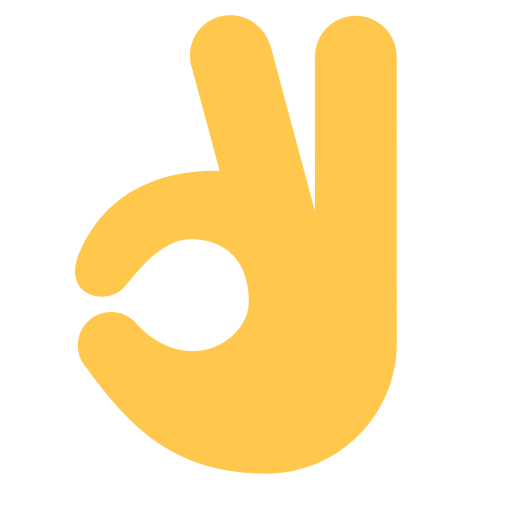 OK Hand as drawn by Toss Face in 1.6