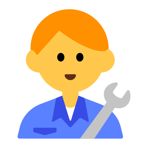 man mechanic as rendered by Toss Face