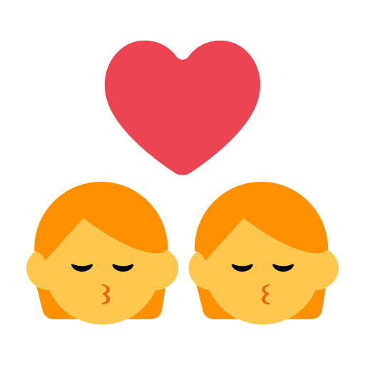 kiss as rendered by Toss Face