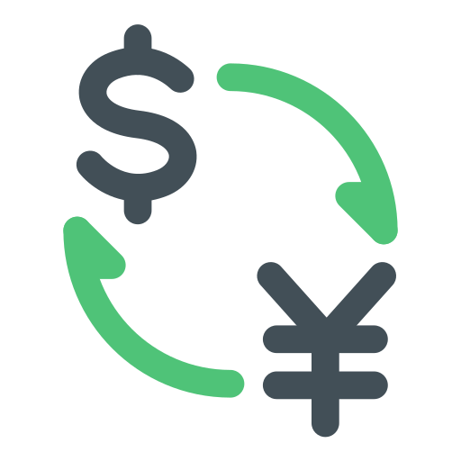 currency exchange as rendered by Toss Face