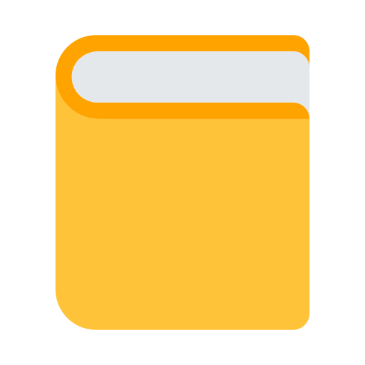 orange book as rendered by Toss Face