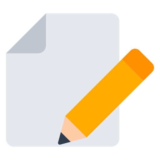 Papier und Bleistift as rendered by Toss Face
