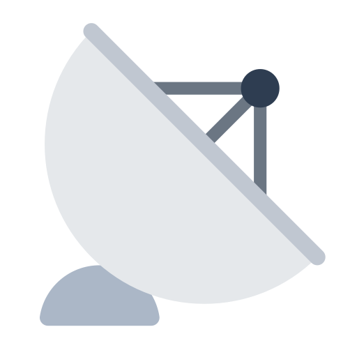 satellite antenna as rendered by Toss Face