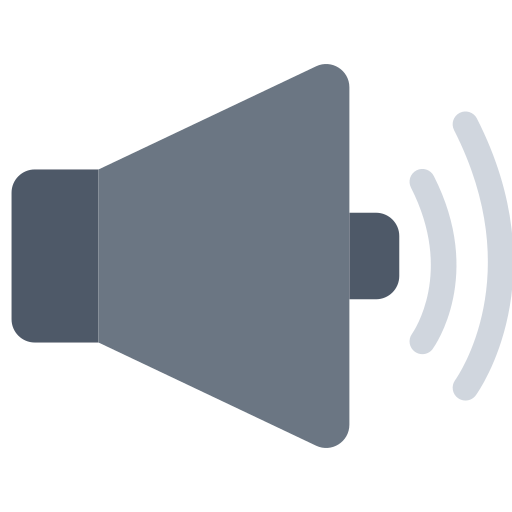 speaker high volume as rendered by Toss Face