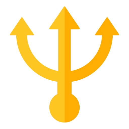 tridente as rendered by Toss Face