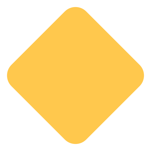 large orange diamond as rendered by Toss Face