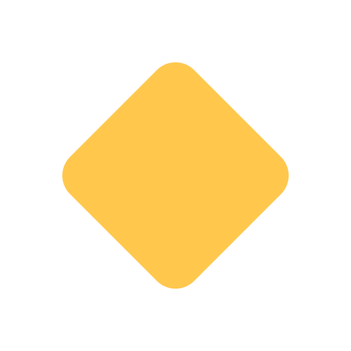 small orange diamond as rendered by Toss Face