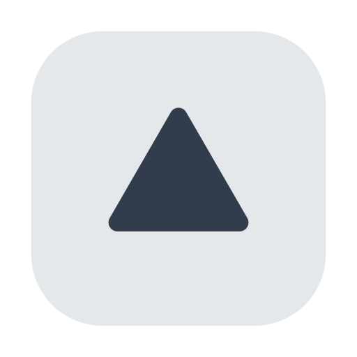 upwards button as rendered by Toss Face