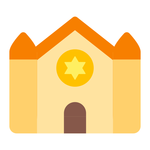 synagogue as rendered by Toss Face