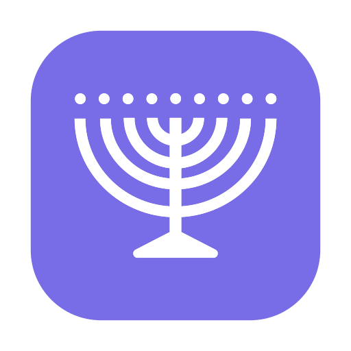 menorah as rendered by Toss Face