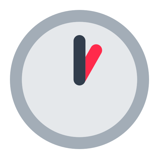 one o’clock as rendered by Toss Face