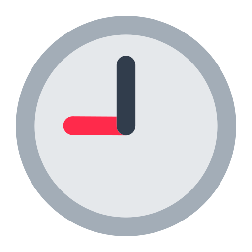 nine o’clock as rendered by Toss Face