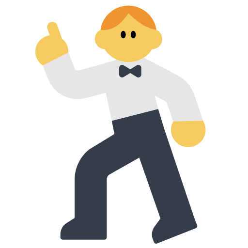 man dancing as rendered by Toss Face