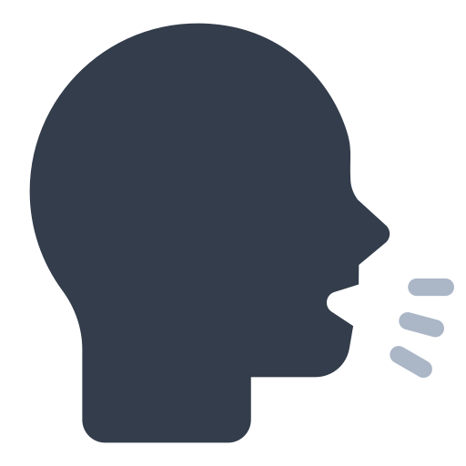 sprechender Kopf as rendered by Toss Face