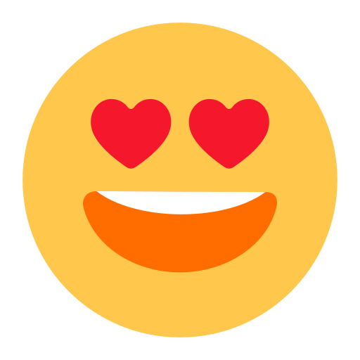 Smiling Face with Heart-Eyes, the design in this release