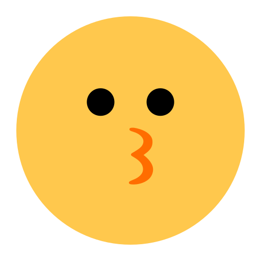 faccina che bacia as rendered by Toss Face
