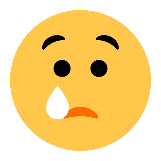 weinendes Gesicht as rendered by Toss Face