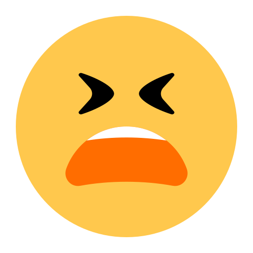 müdes Gesicht as rendered by Toss Face