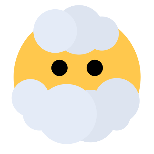공상에 잠긴 얼굴 as rendered by Toss Face