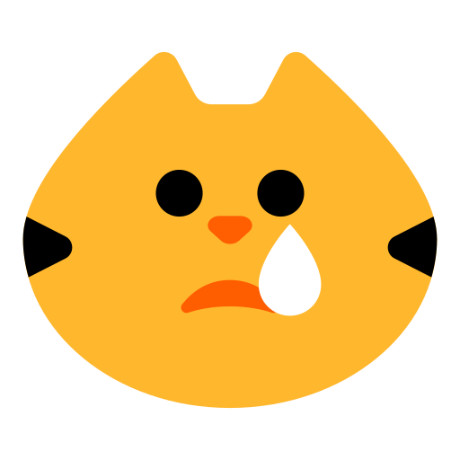 وجه قطة يبكي as drawn by Toss Face in 1.6