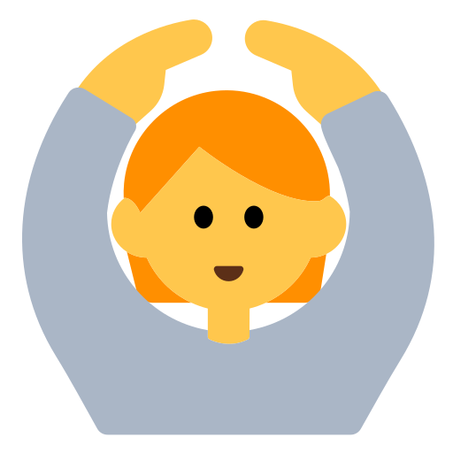 person gesturing OK as rendered by Toss Face